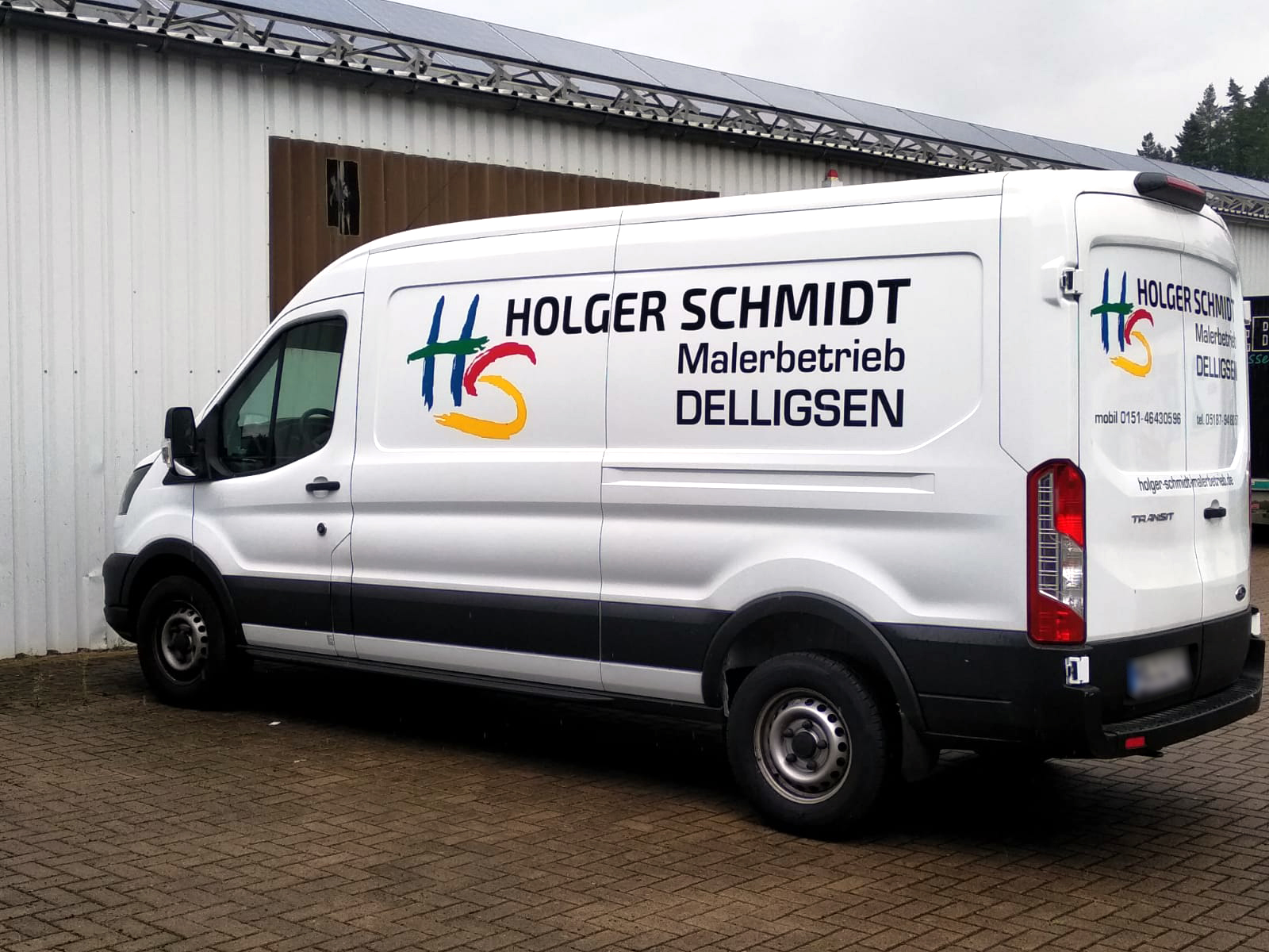 Neue KFZ-Beschriftung für den Malerbetrieb Holger Schmidt aus Delligsen