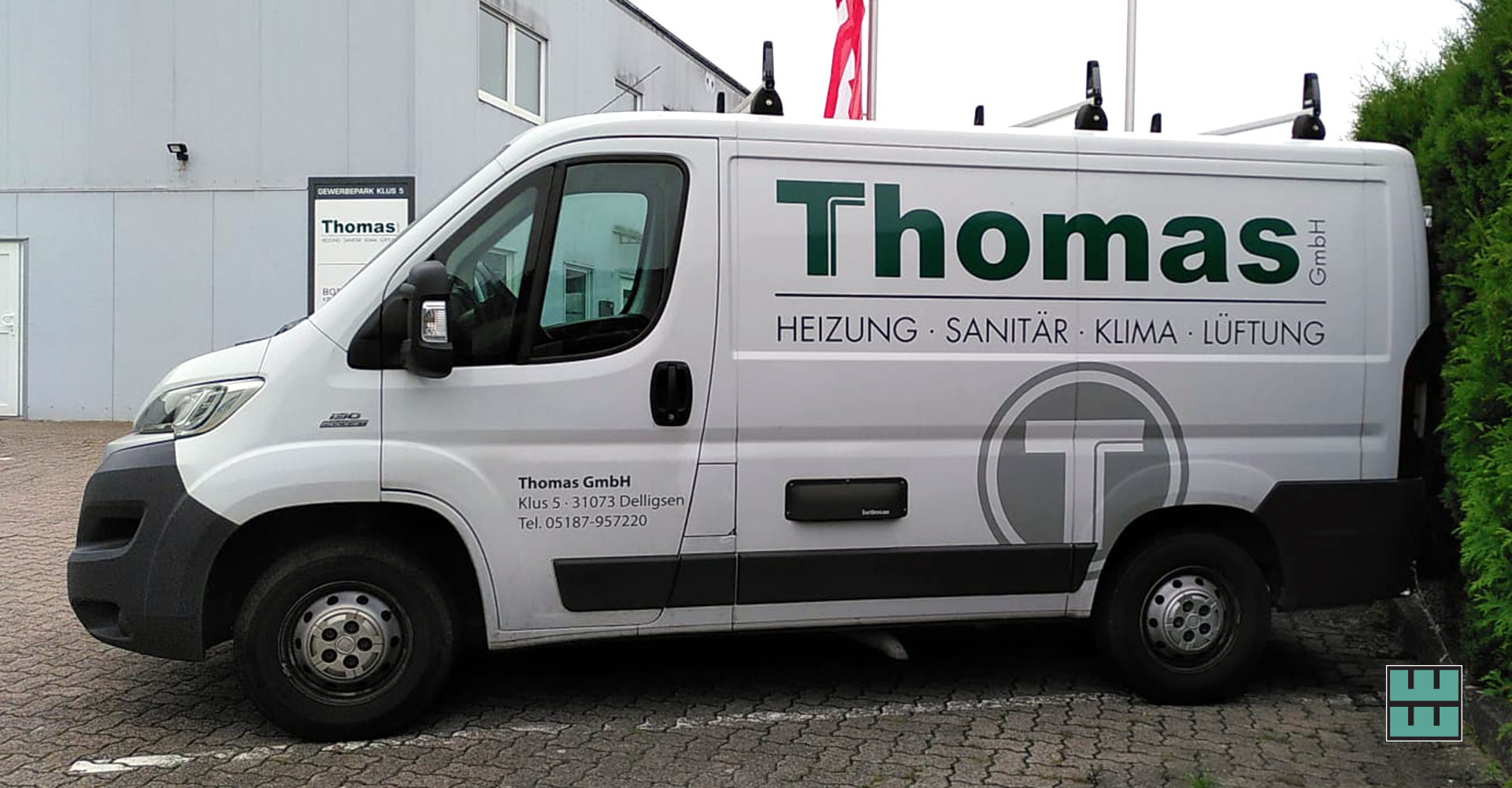 Der Delligser Handwerker-Spezialist Heizung und Sanitär Thomas GmbH lässt bereits seit vielen Jahren bei uns seinen Fuhrpark bekleben.