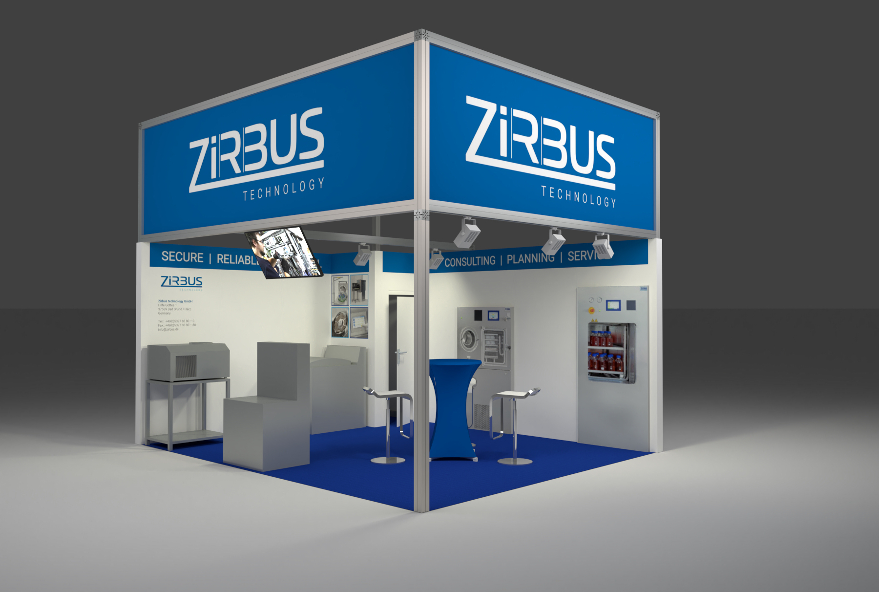 Messestand Zirbus technology GmbH