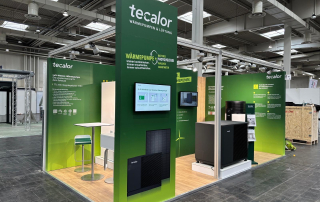 Tecalor Messestand gebaut von Weber Werbung aus Delligsen